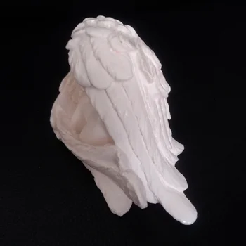 Gražus Angelas Sparnų Pelėsių 3D Molio Amatų Pelėsių Namų Stalo Dekoravimo PASIDARYK pats Gipso Kūdikių Silikono Formų