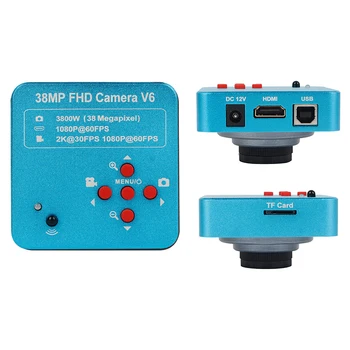 GRAŽUS GALIOS 38MP USB HDMI 180x Mikroskopo Vaizdo Kamera Nustatyti Pramonės Elektroninis Skaitmeninis Telefono CPU Litavimo Žiūrėti Remonto