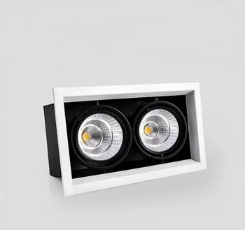 Grotelės Žibintai 10W 20W 30W COB LED Spot Led Downlight Pritemdomi AC85-265V Šiltai/ Gamtos/Šalta Balta Įleidžiamas LED lubų šviestuvas