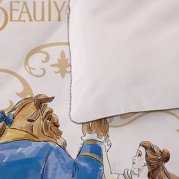 Grožio ir Žvėrys Patalynės komplektas Disney Antklode Padengti Užvalkalai Vaikams lova nustatyti Twin Visą Karalienė King Size dropshipping patalynė