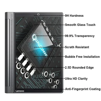 Grūdintas Stiklas Lenovo Jogos Tab 3 Pro 10.1 Plius Screen Protector, Joga Tab 3 Plus YT-X703 Tab3 Pro YT3-X90F/L Grūdintas Stiklas
