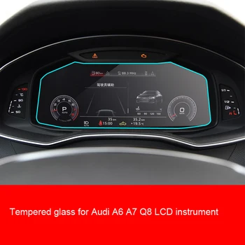 Grūdintas stiklas raštas Audi A6 A7 Q8 LCD priemonės Prietaisų skydelio ekrane 2019 2020 metų