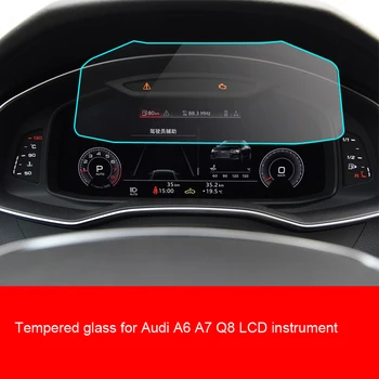 Grūdintas stiklas raštas Audi A6 A7 Q8 LCD priemonės Prietaisų skydelio ekrane 2019 2020 metų
