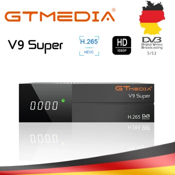 GTmedia V9 Super DVB-S/S2 H. 265 HEVC, AVS+ Skaitmeninės Palydovinės Imtuvas H. 265 DRE &Biss raktas 1080P HD Built-in WIFI Žiniasklaidos vaidmuo
