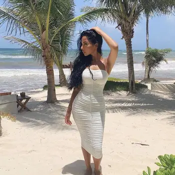 Gtpdpllt Off Peties Stebėjimo Seksualus Šalis Suknelė Moterims Bodycon Ilgas Vasaros Dress White Beach Maxi Suknelės Vestidos Skraiste Femme