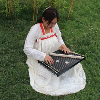 Guzheng Piršto Mokymo Priemonė 21 /14 Stygos Profesinės Pusės Prietaisas Nešiojamas Mini Zither