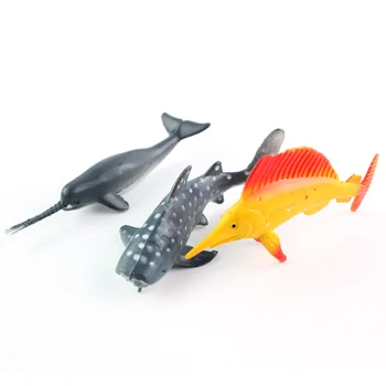 Gyvūnų Serijos Modelio Duomenys Žaislai 24PCS Mini Modeliavimo Plastiko Jūros Vandenyno Gyvūnų Modelius, Žaislus, Nustatyti Vaikų Švietimo Žaislai, Dovanos