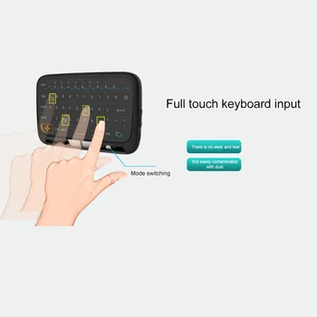 H18 Belaidis 2.4 G Touchpad Klaviatūra, Belaidžio Oro Pelės Smart TV Box 