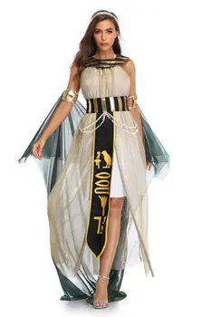 Halloween Kostiumai Senovės Egipto Egipto Karalius Faraonas Imperatorienė Karalienės Kleopatros Kostiumą Cosplay Apranga Vyrams, Moterims