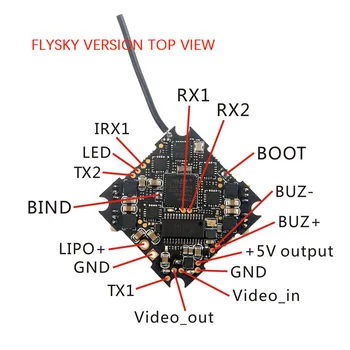 Happymodel Crazybee F4 PRO V3.0 Blheli_S 10A 2-4S ESC Flysky Frsky Imtuvas Skrydžio Valdiklis, skirtas FPV Lenktynių RC Drone Dalys