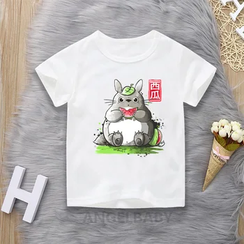 Hayao Miyazaki Anime Mano Kaimynas Totoro marškinėliai Berniukams Animacinių filmų Vaikams Viršūnes Kūdikių, Mergaičių Drabužiai Juokingas Vaikų marškinėliai