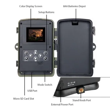 HC-801G 3G MMS/SMTP/SMS Takas kamera Medžioklės kamera 940nm IR LED foto spąstus 16mp 1080p HD naktinio matymo skautų gyvūnų fotoaparatas