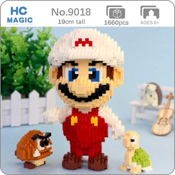 HC Super Herojus Mario Ugnį Mario Goomba Koopa Pav Blokai 3D Modelį 
