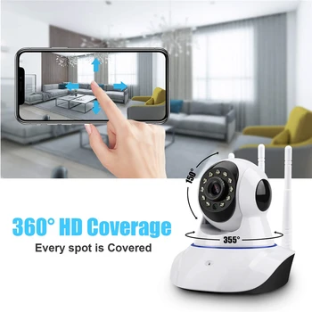 HD 1080P 720P Debesis Wi-fi IP Kamera Intelligent Auto Stebėjimo P2P IR Supjaustyti Saugumo Kameros Kūdikio stebėjimo Naktinio Matymo Namų kamera