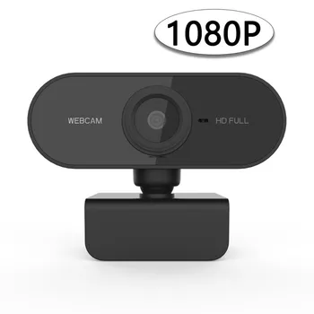 HD 1080P Kamera Mini Kompiuteris PC WebCamera Su Mikrofonu Pasukti Kameros Live Transliacijos Vaizdo skambučius Konferencijos Darbai
