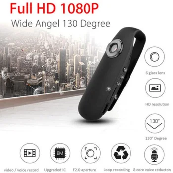 HD 1080P Mini Kamera 130 laipsnių Kameros Judesio aptikimo WIFI Kamera, Naktinio Matymo Jutiklis, Diktofonas USB Elektronika Kameros