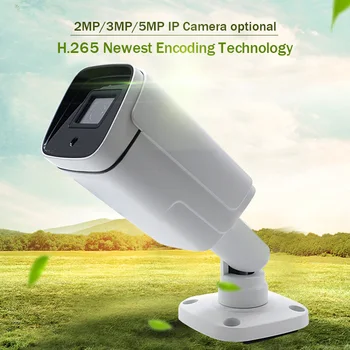 HD Audio IP Kameros CCTV Saugumo IR Day&Night atsparus Vandeniui vaizdo Kamera 5.0 mp 5MP Ip Kameros Hi3516EV200+SONY335 Karšto Pardavimo