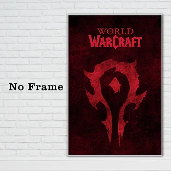 HD plakatas World of Warcrafts Sylvanas Windrunner drobė spausdina plakatus apdailos, dažymo, su medžio masyvo kabinti pažymėkite