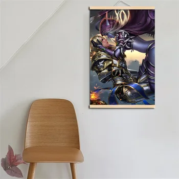 HD plakatas World of Warcrafts Sylvanas Windrunner drobė spausdina plakatus apdailos, dažymo, su medžio masyvo kabinti pažymėkite