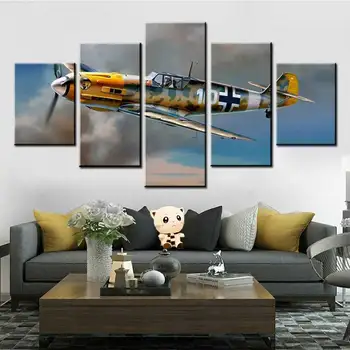 HD spausdinimo 5 drobė, tapyba danguje mūšis plokštumoje plakatas šiuolaikinės apdailos miegamojo kambarį namo sienų apdaila