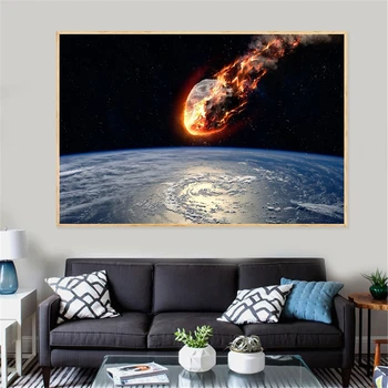 HD Spausdinti Galaxy Žvaigždės Plakatas Astronautas Planetos Skylę Kosmoso Prins Visatą, Žemę, Drobė, Tapyba Sienos Nuotraukas, už Kambarį