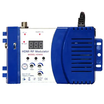 HDM68 Moduliatorius Skaitmeniniu RF HDMI suderinamus Moduliatorius AV RF Konverteris VHF UHF PAL/NTSC Standarto Nešiojamų Moduliatorius MUMS Mėlyna