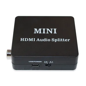 HDMI Konverteris Audio Splitter HDMI į HDMI SPDIF L/R Garso ir Vaizdo Extractor Keitiklis su usb laidu