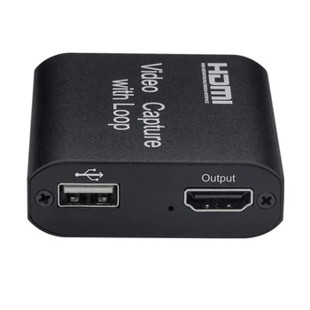 HDMI Užfiksuoti HDMI USB 2.0 4K Full HD 1080P Vaizdo Surinkimo Žaidimas Užfiksuoti Įrašymo Atveju HDMI Adapteris Audio Grabber