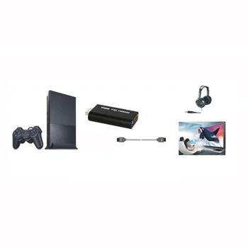 HDV-G300 PS2 HDMI 480i/480p/576i Audio Video Converter Adapteris, 3,5 mm Garso Išvesties Palaiko Visus PS2 Rodymo Režimai