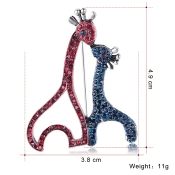 Hemiston Naujas Mados Mielas Gyvūnų Sagė, Individualios Kūrybos Spalva Žirafa Sagė