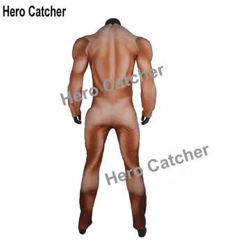 Herojus Catcher Aukštos Kokybės Super Didelis Raumenų Kostiumas Zentai Pagrindinio Kostiumas Odos Spalva Fullbody Raumenų Padding Kostiumas Helovinas