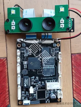 HI3516DV300 AI Giliai Mokymosi Prieigos Kontrolės Mašina Lankomumo Mašina Plokštė Dual Camera