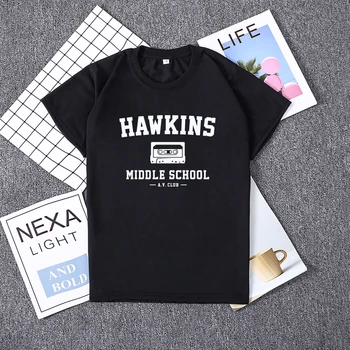Hillbilly Hawkins Vidurinės Mokyklos AV Klubas Print T Marškinėliai Moterims Harajuku Ulzzang Tumblr Tshirts Harajuku Marškinėlius Viršūnes Tees Moteris