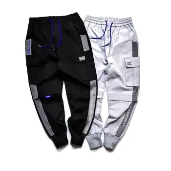 Hip Hip Krovinių Kelnės Streetwear Vyrų Harajuku Haremo Kelnės Poilsiu 2020 Atsitiktinis Tatical Kelnes Multi Kišenės Kelio Trouse WG999