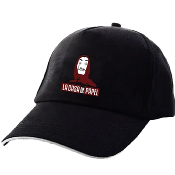Hip-Hop Bžūp La Casa De Papel skrybėlę Pinigų Heist TELEVIZIJOS Vyrai Kepurę Vyrų, Moterų Skrybėlės Namas Popieriaus Bžūp Beisbolo Žaidimas Vyrai Skrybėlės