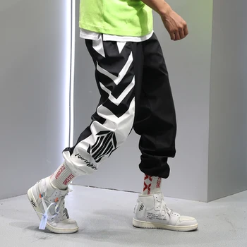 Hip-Hop Haremas Jogger Kelnės Vyrams Streetwear Kulkšnies ilgis Mens Sweatpants Plonas Stiliaus Pavasario Vasaros Poilsiu Vyrai
