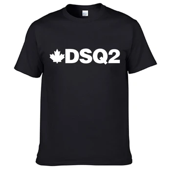 Hip-Hop Streetwear DSQ2 Prekės Vyrų/Moterų marškinėliai Negabaritinių Naujas Vasaros trumpomis Rankovėmis Medvilnės marškinėliai Harajuku Tee Viršūnes Laisvus Marškinėlius