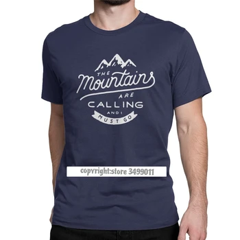 Hipster Kalnus, Kuriam Skambinate, T-Shirt Vyrai Mada Prekės Šukuotinės Medvilnės Marškinėliai Laipiojimo Pėsčiųjų Likti Laisvėje Vyrai Tshirts
