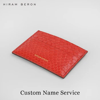 Hiram Beron UŽSAKYMĄ PAVADINIMAS NEMOKAMAI aplankai, skirti moterų kredito kortelės, piniginės mados stilius Python Odos kortelės turėtojas maišą dovanų atostogų