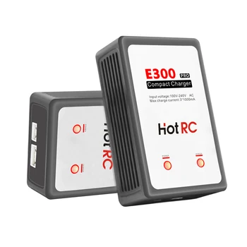 HotRC E300 Pro Kompaktiškas Įkroviklis 7.4 V, 11.1 V Lipo Baterijos Likutis Įkroviklis 2S 3S LiPo Baterija 13W Greitas Įkroviklis ES MUMS Plug