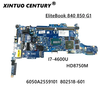 HP 840 HP EliteBook 840 G1 Nešiojamas plokštė 802518-601 802518-501 802518-001 Su i7-4600U visiškai Išbandyta