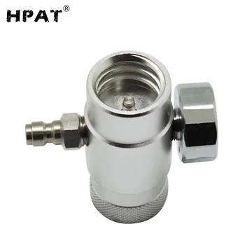 HPAT Co2 Pildymas Adapteris Jungtis, Dujų Reguliatorių, kad Soda Co2 Tank Stream su 8mm Vyrų Greitai Atjunkite Adapterį & Indikatorius