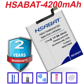 HSABAT 4200mAh Originalios Mobiliojo Telefono Bateriją HB436178EBW už HUAWEI Mate S KRR-CL00 KRR-UL00 KRR-L09 KRR-L13