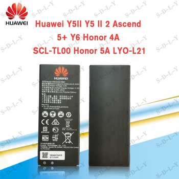 Hua Wei Originalus HB4342A1RBC 2200mAh Baterija Huawei Honor 4A Garbę 5A LYO-L21 Y5II Ascend 5 + Y6 SCL-TL00 CUN-U29