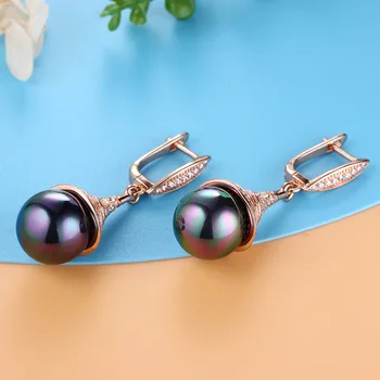 HUADIE moteriški auskarai su perlais. Ilgai lašas kabo pakabukas auskarai su perlais, įvairių spalvų. Juvelyriniai dirbiniai 2021