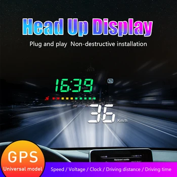 HUD Ekranas Automobilį Head up Display GPS Spidometras OBD1 OBD2 Head-up Display Auto Dalykėlių Inteligentes Matuoklis Universalus