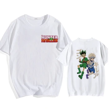 Hunter X Hunter, T-Marškinėliai Vyrams, O Kaklas Trumpas Rankovėmis Marškinėliai Anime Gon Killua Tee Harajuku