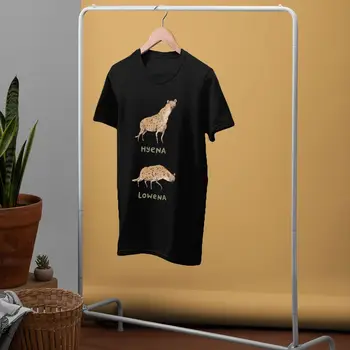 Hyena Marškinėliai Hyena Lowena T-Shirt Trumpas Rankovėmis Įdomus Tee Marškinėliai XXX Vasaros Vyrų Spausdinti Medvilnės Marškinėlius