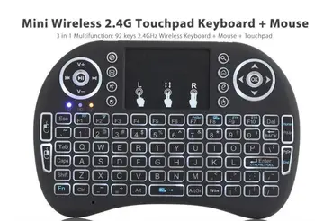 I8 Mini Wireless Keyboard Su Touchpad Anglų Prancūzų Italų Ispanų Portugueses Versija 2.4 GHz Oro Pelės, Klaviatūros