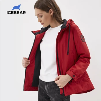 ICEbear 2020 m. Moteris Chalatą su gobtuvu stilingas atsitiktinis moterų striukė moterims pavasario drabužių prekės ženklo drabužių GWC2023D